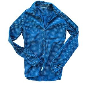 Tommy Hilfiger Navy Patterned Button-Up Shirt